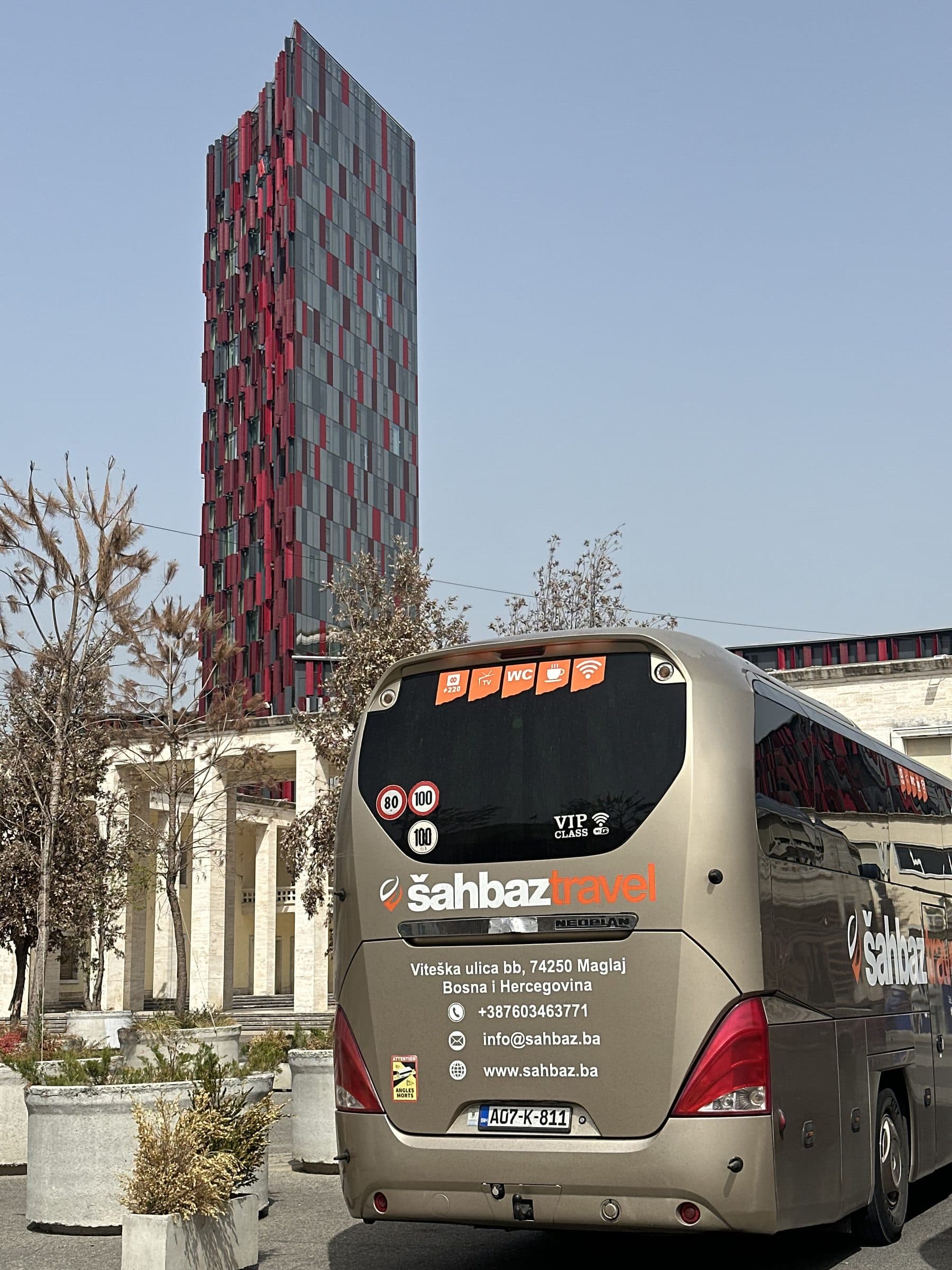 Autobus Šahbaz Travel — Tirana, Albanija